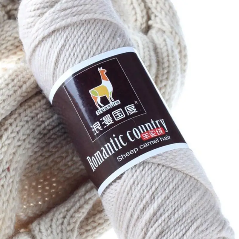 

High Quality Worsted Middle Thick Thread Blended Soft Baby Wool Yarn Yak Cashmere for Hand Knitting Yarn