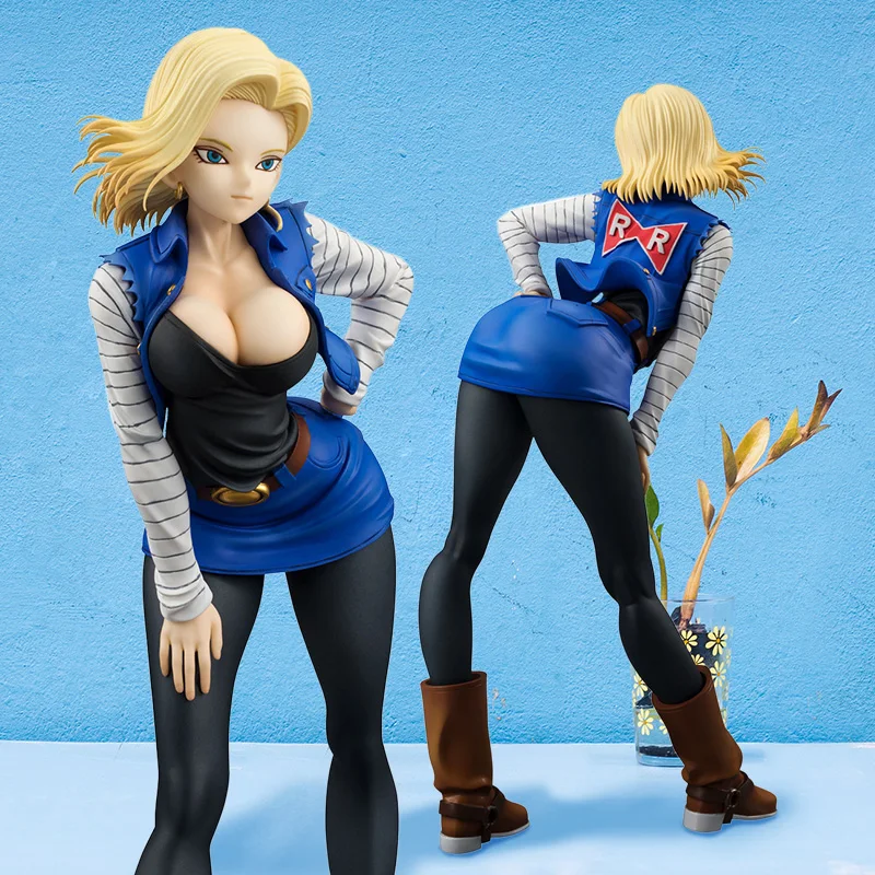 

3 Styles Dragon Ball Z Android NO.18 Lazuli Sexy Girl PVC Anime Action Figure About 17cm Collection Toys Model Christmas Gift #E