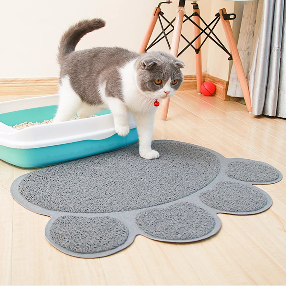 Pet Cat Toilet Mat Litter Trapper Bedpan Mats Food Beds Kitten Training Layer Accessory Product | Дом и сад