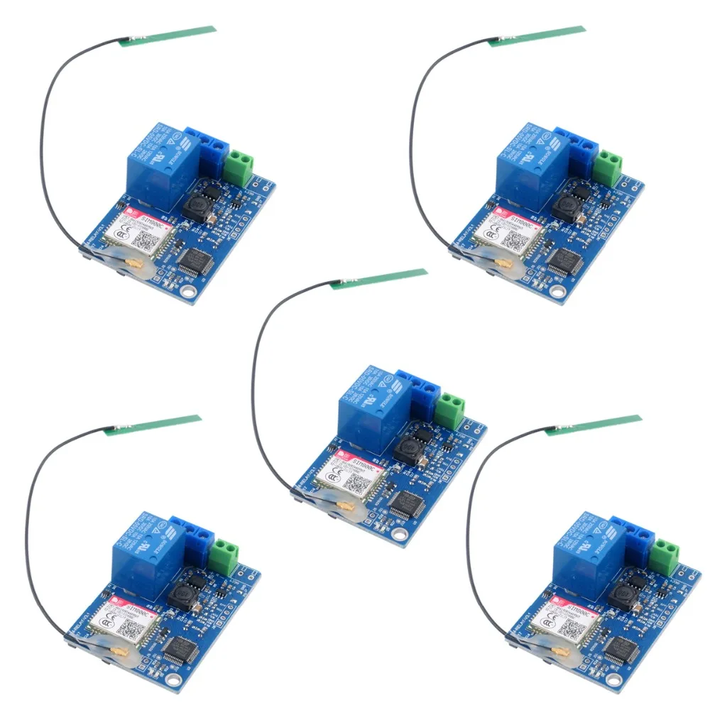5 шт. 1 канал GSM реле умный модуль переключателя, умный дом SMS GSM пульт дистанционного управления Переключатель SIM800C STM32F103CBT6 2G сети