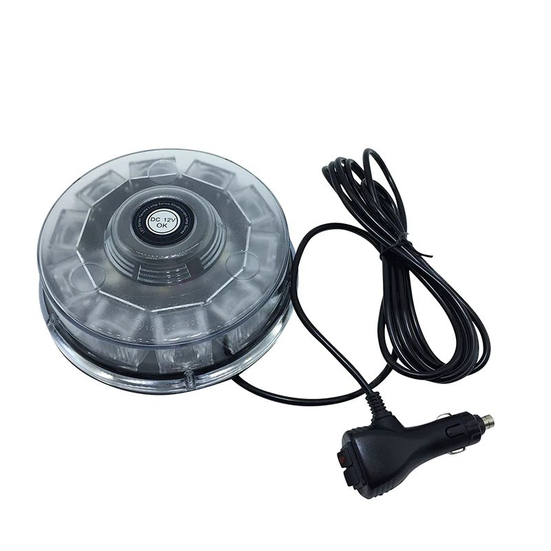  DC12V 10LED 30W Waterproof Red Yellow Blue Car led Police Strobe Warning light Magnetic Mounted Fla - 32608802485
