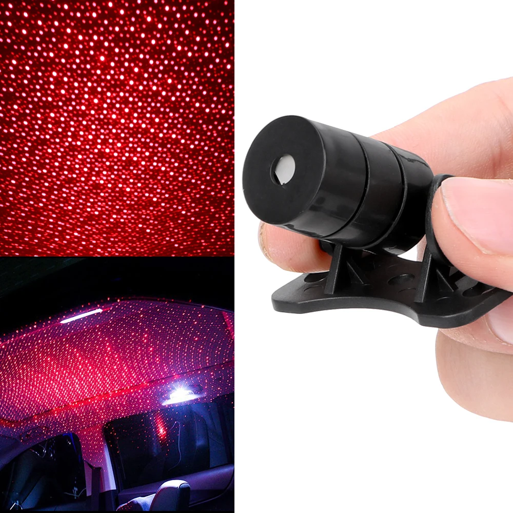 LED Galaxy Lampe Licht Projektor Auto Dach Star Night Licht Atmosphäre USB  Dekorative Lampe Einstellbare Mehrere Lichteffekte - AliExpress