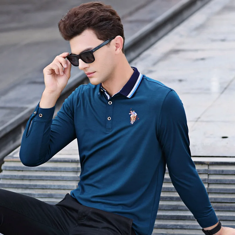 New Arrival High Quality 2017 font b Men b font Autumn Casual Cotton Polo font b