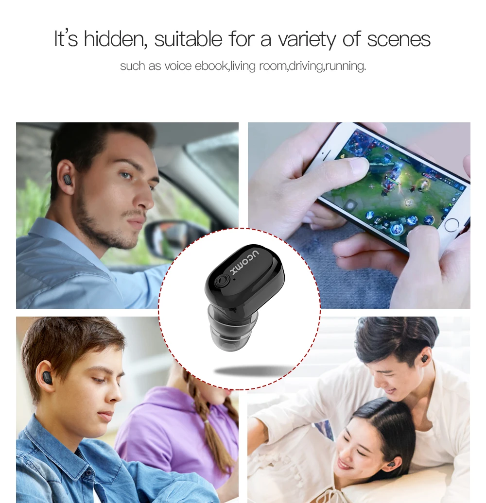 TCunPT Мини Bluetooth наушники Беспроводной наушники гарнитура наушники Handsfree невидимые наушники-капли для iPhone xiaomi huawei телефон