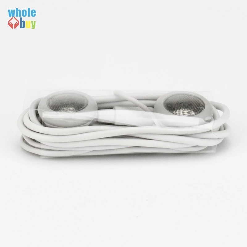 

Good qualitly White Earphones Headsets with Mic Handsfree for Apple iPod iPhone 6s 6 5c 5 3.5mm Headset free shipping 100pcs/lot