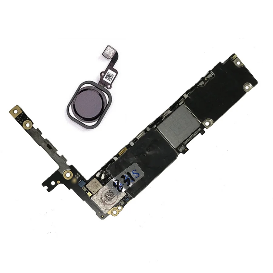 Протестированная хорошая работа разблокированная материнская плата для iPhone 6S плюс оригинальная системная плата IOS с/без сенсорного ID 16 Гб 64 Гб 128 ГБ