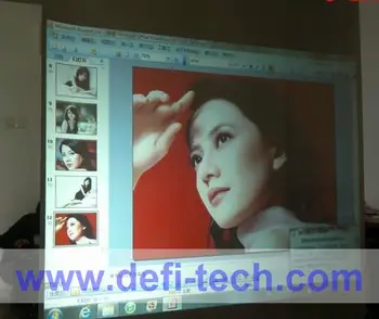 

DfLabs 1.5m*4.5m wall projection screen transparent Rear projection film,White film for shop window