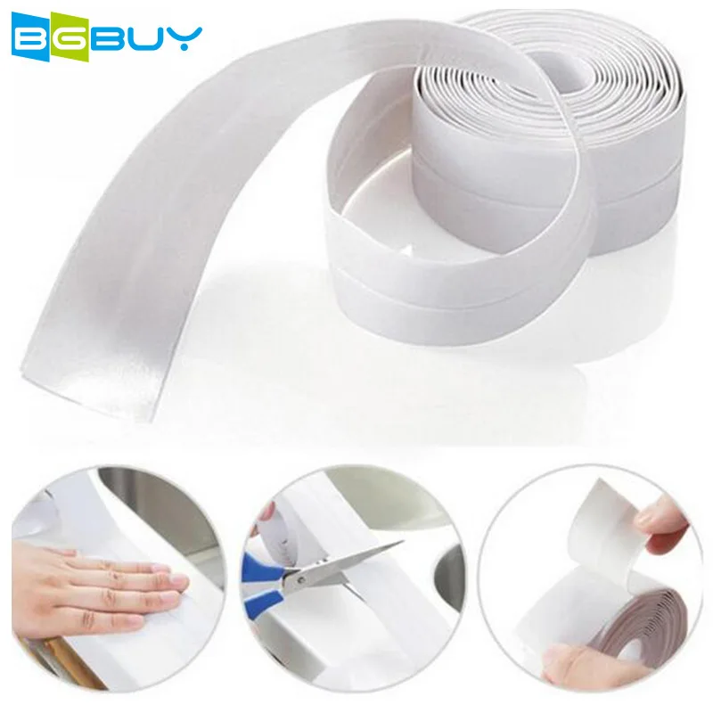 

3.2m*3.8cm Waterproof Mold Proof Adhesive Tape Durable Use PVC Fabric Moisture Proof Mold Protection Kitchen Tools Kits Gadgets