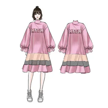

2019 Plus Size 5xl 4xl Sweatshirt Dress Women Korean Adventure Time Hoodies Pullover Crop Sweatshirt Cheapest Hoodie Hot Sale
