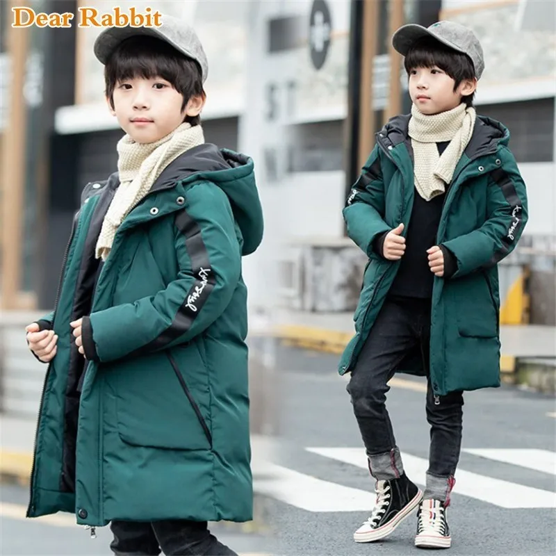 

2019 new children Parkas 3-14T clothes winter kids outerwear casual warm hooded Cotton-padded jacket for boys coats clothing
