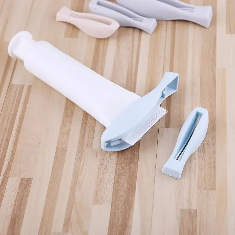 2Pcs Toothpaste Squeezer Clear Tube Dispenser Package Clip Cosmetics Cleaser Extruder Accessories For Home Bathroom Kitchen