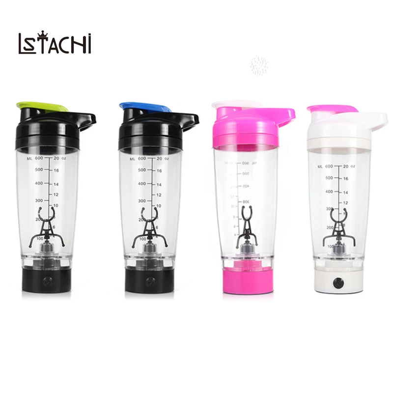 

LSTACHi 600ml Portable Protein Shaker Automatic Mixing Cup Self Stirring Mug Handheld Blender Mixer