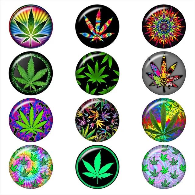 Psychedelic-Pot-Leaf-Pot-Leaves-color-glass-snap-button-for-snaps-jewelry-Round-photo-cabochons-DA1110.jpg_640x640