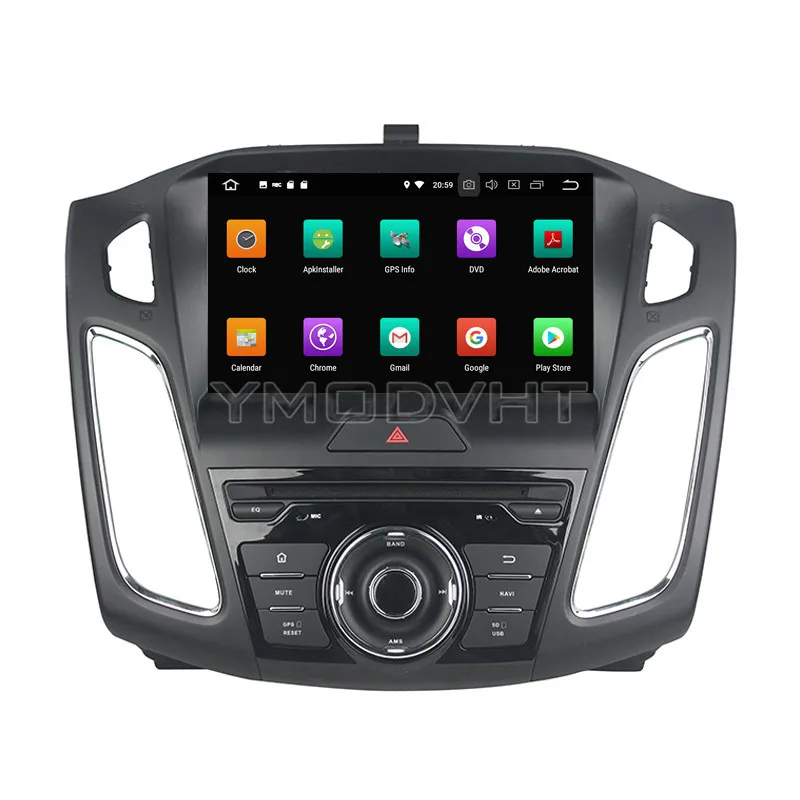 Sale YMODVHT 9inch Android 8.0 Octa Core PX5 4GB RAM 32GB ROM Car DVD Player Radio Stereo GPS for Ford Focus 2012 2013 2014 2015 2016 2