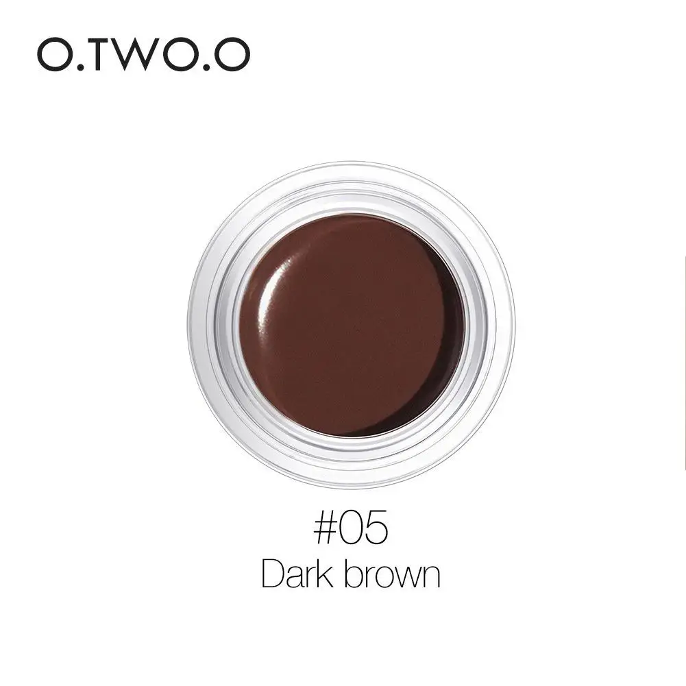 Густой водостойкий легко окрашиваемый крем-гель для бровей - Цвет: dark brown