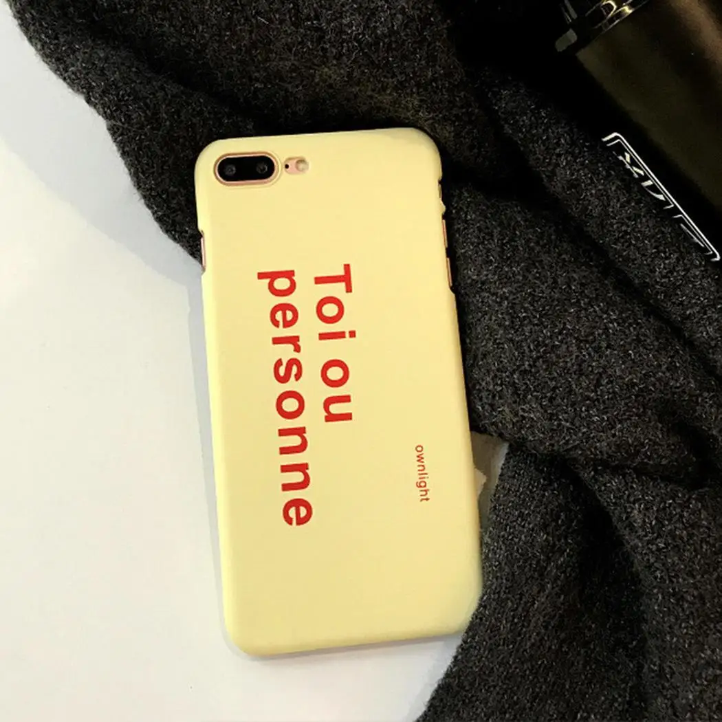 Letter Pattern Soft Mobile Phone Case Back Easy to install and take off. Cover For iPhone Anywhere You Need |