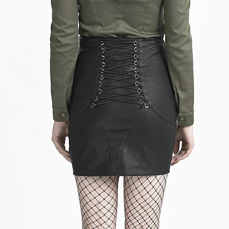 Q-279 black sexy ladies punk clothing high waist skirt