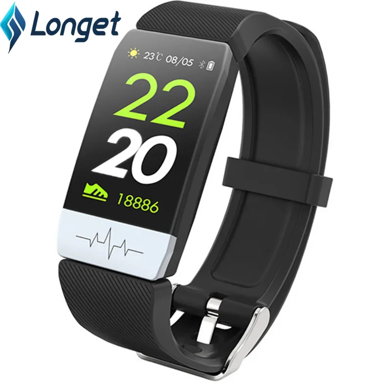 

Longet Q1S Smart watch with ECG + PPG Heart Rate Monitor smart bracelet Waterproof IP67 Fitness Tracker for iPhone Xiaomi