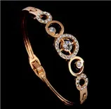 Женский браслет с австрийским кристаллом misanryne цепочка золотого
