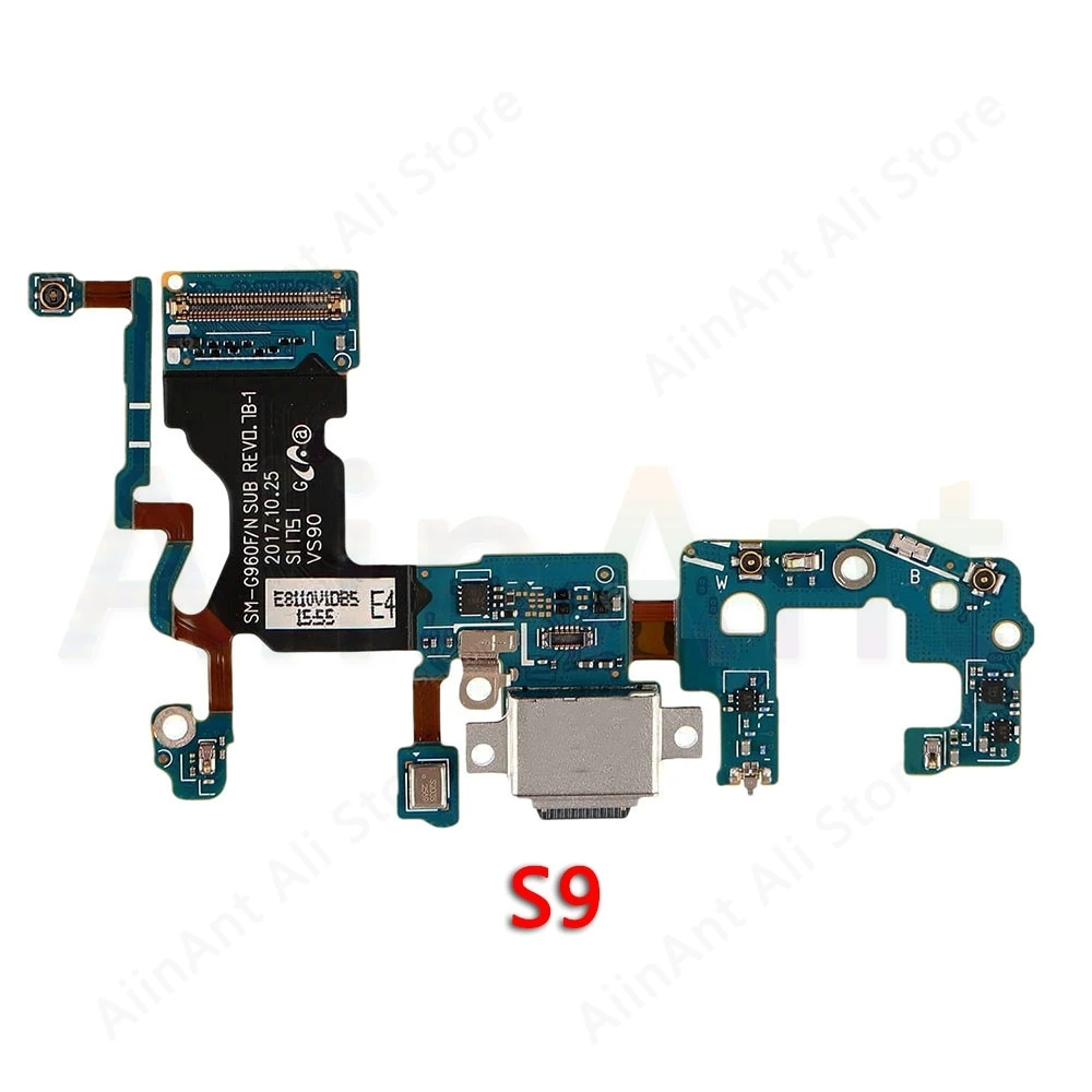 Для samsung Galaxy S9 Plus G965F G965N G965U S9 G960F G960U G960N usb зарядный порт док-станция разъем гибкий кабель