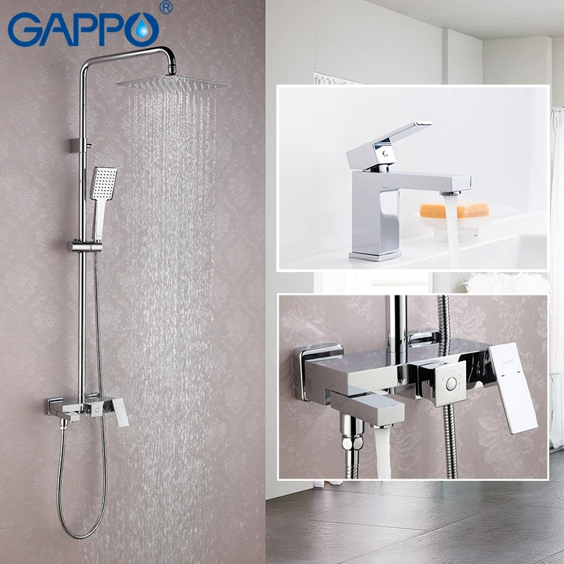 

GAPPO Bathtub Faucets faucet set bronze bathtub shower faucet Bath Shower tap stainless shower head wall mixer tap