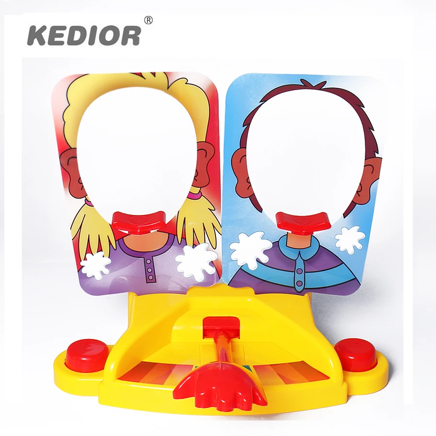 

Funny Gadgets Double Person Cake Cream Pie In The Face Family Party Fun Game Prank Jokes Gags Anti Stress Toy for kids Gift