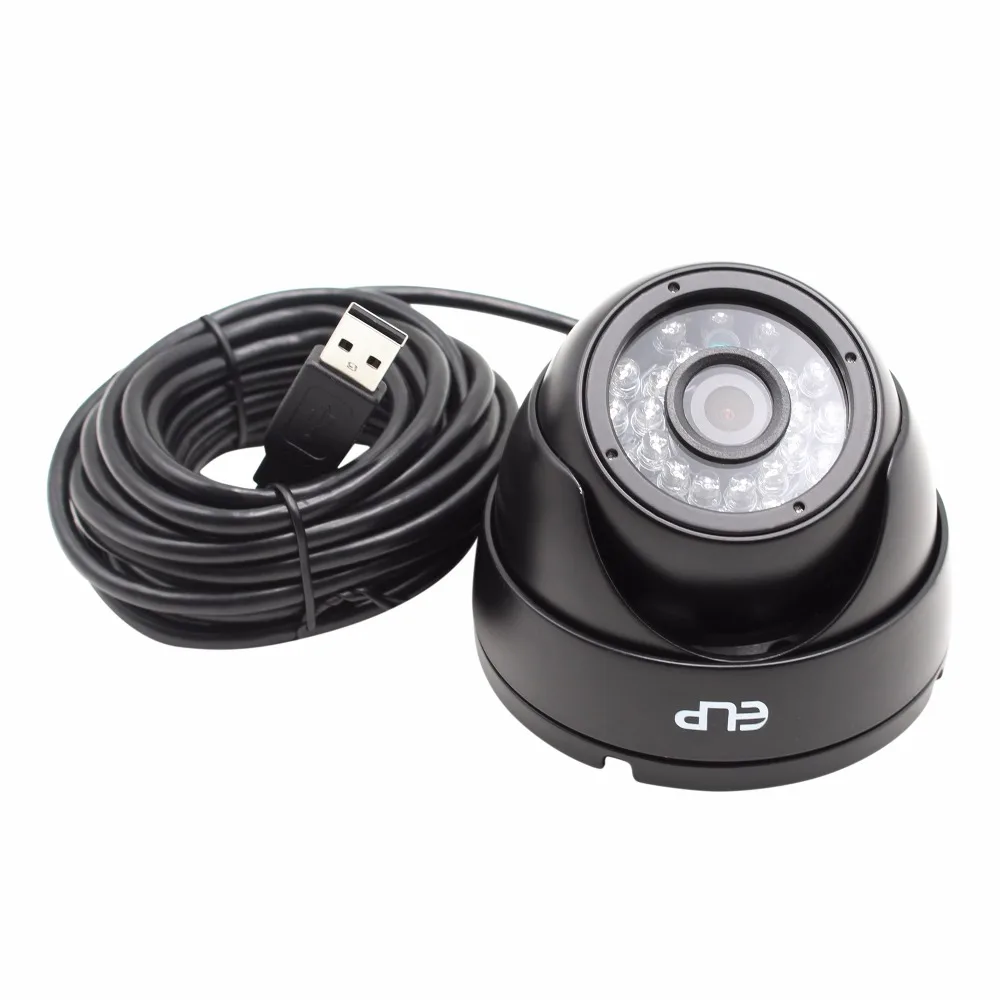 ELP 3.6mm lens 640*480 VGA face detection usb camera Outdoor IR dome with Professional Software (win7 win8 windows XP) | Безопасность и