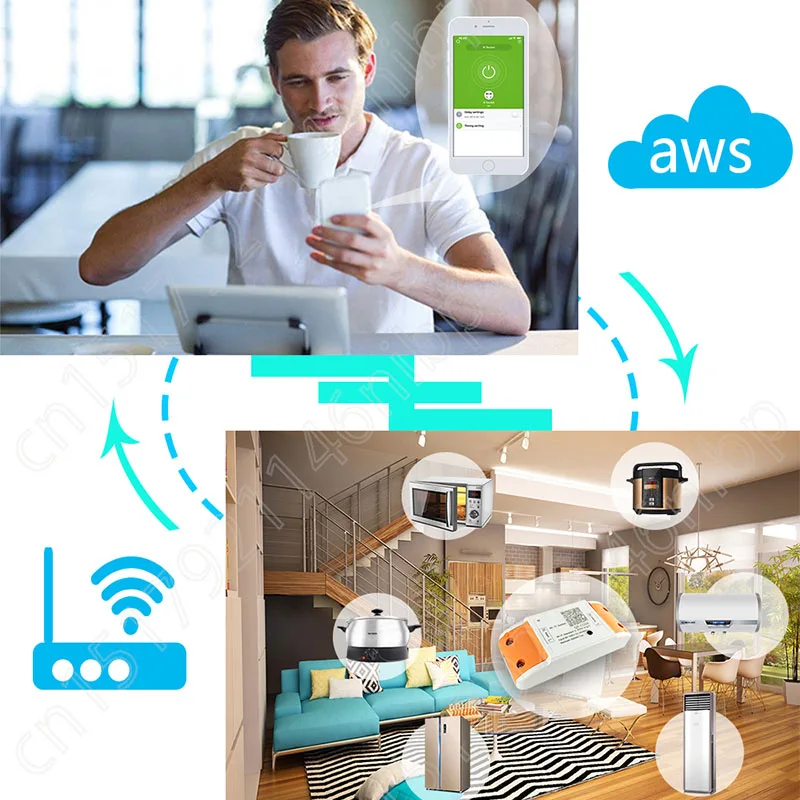 QIACHIP Wi Fi Smart Switch свет таймер реле универсальный модуль Беспроводной удаленного