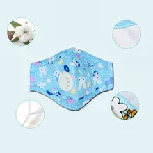 Детская дыхательная маска милая детская мультяшная хлопковая дышащая маска N95 детская дыхательная маска против пыли PM2.5 маска