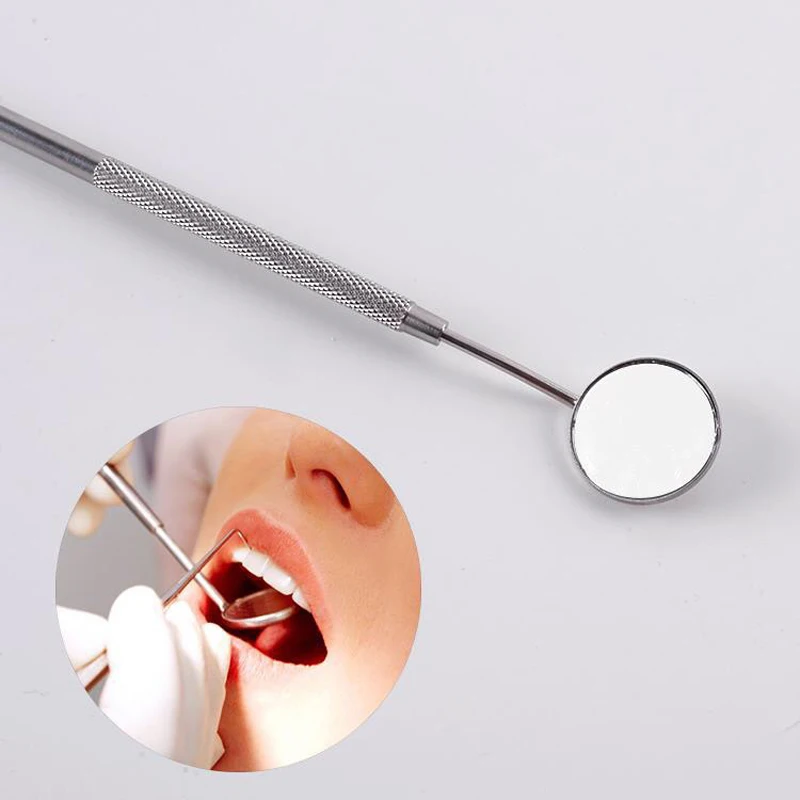 2 шт. стоматологическое зеркало из нержавеющей стали стоматологический инструмент для удаления зубного камня от зубных пятен зубной камень стоматологический инструмент отбелить зубы гигиена