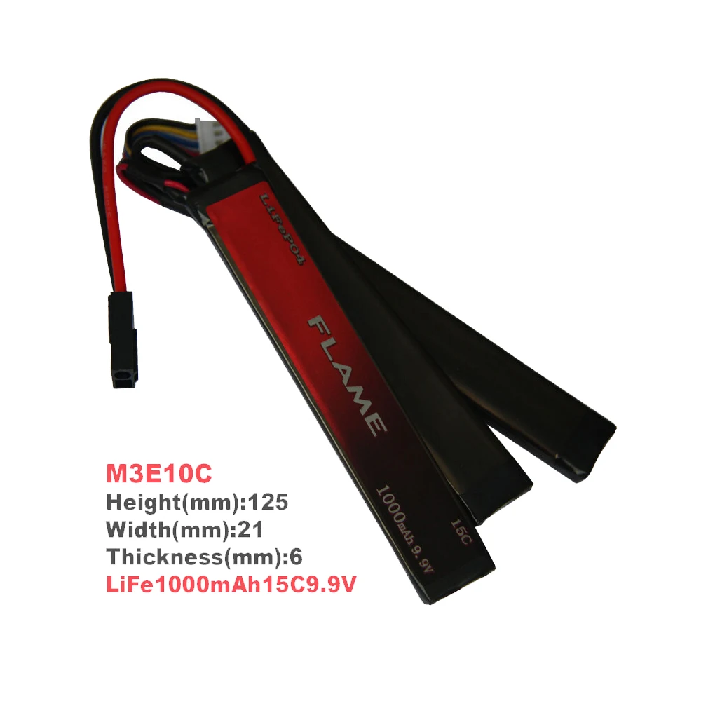 

1pcs 100% Orginal Flame 9.9V 1000mAh 15C LiFePO4 3 cell Battery FLAME-POF4-05 M3E10C