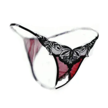

Wire royal embroidery panty sexy low-waist lace embroidered t thong