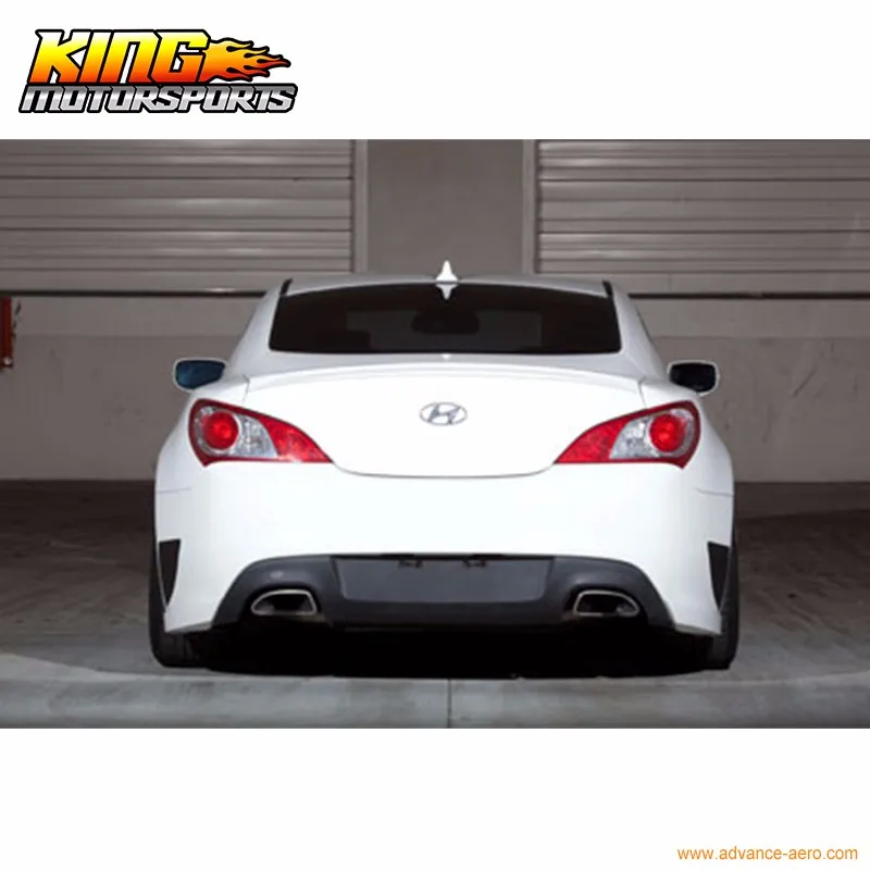 ДЛЯ 10-12 HYUNDAI GENESIS COUPE 2DR ЗАДНИЙ БАМПЕР СПОЙЛЕР ОБВЕС PU