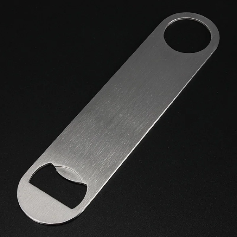 1 PC Multi function Large Bottle Opener Stainless Steel Flat Wine