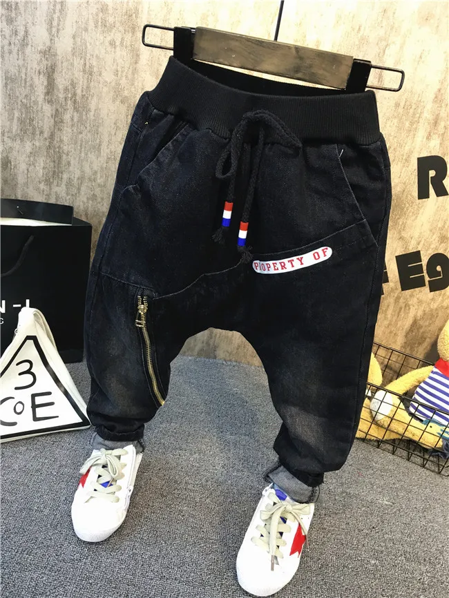 

Fashion Children's clothes spring autumn new boys Korean version personality painting jeans 2-6years (AQ805