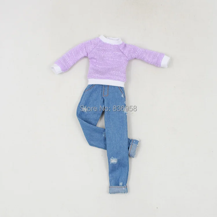 ICY DBS Blyth doll clothes jecci five bjd повседневная одежда джинсы игрушечный наряд|for dolls|bjd jeansfor |