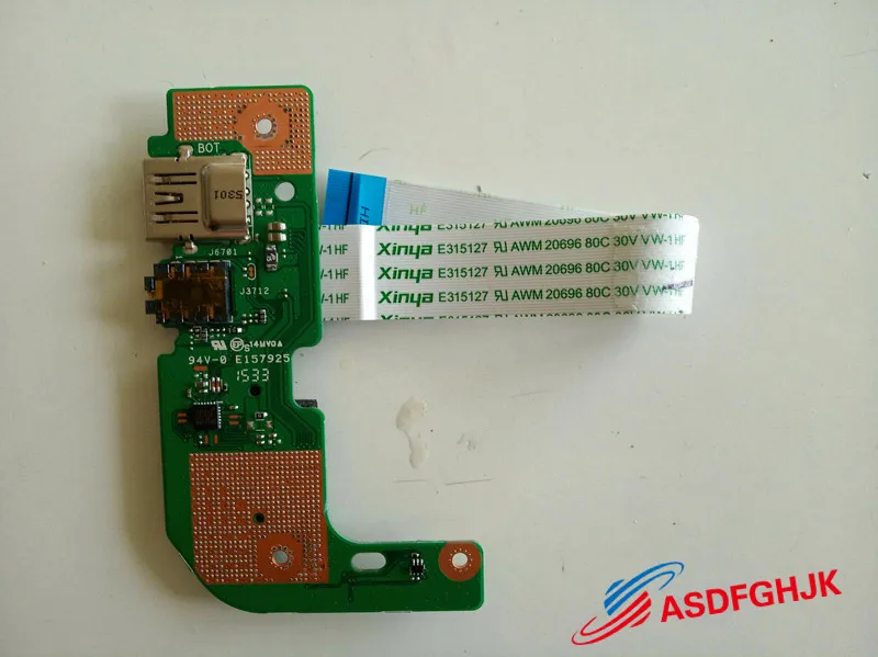 Original para Asus R557l X554l Usb Placa de Leitor de Cartão sd Áudio 69n0r7b10b0501 60nb0620-io1030 Completo Tesed ok - Imagem 2