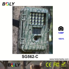 Охотничья камера 12MP 720P белая вспышка 2 дюйма цветной дисплей 100 градусов PIR сенсор 100 футов Обнаружение Boly trail игровые камеры