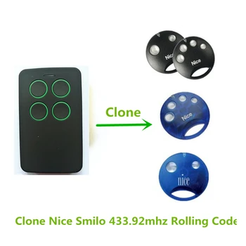

5x Nice Smilo SM2 SM4 Replacement Remote Control Garage Gate 433.92Mhz Rolling Code 2-channel transmitter free shipping