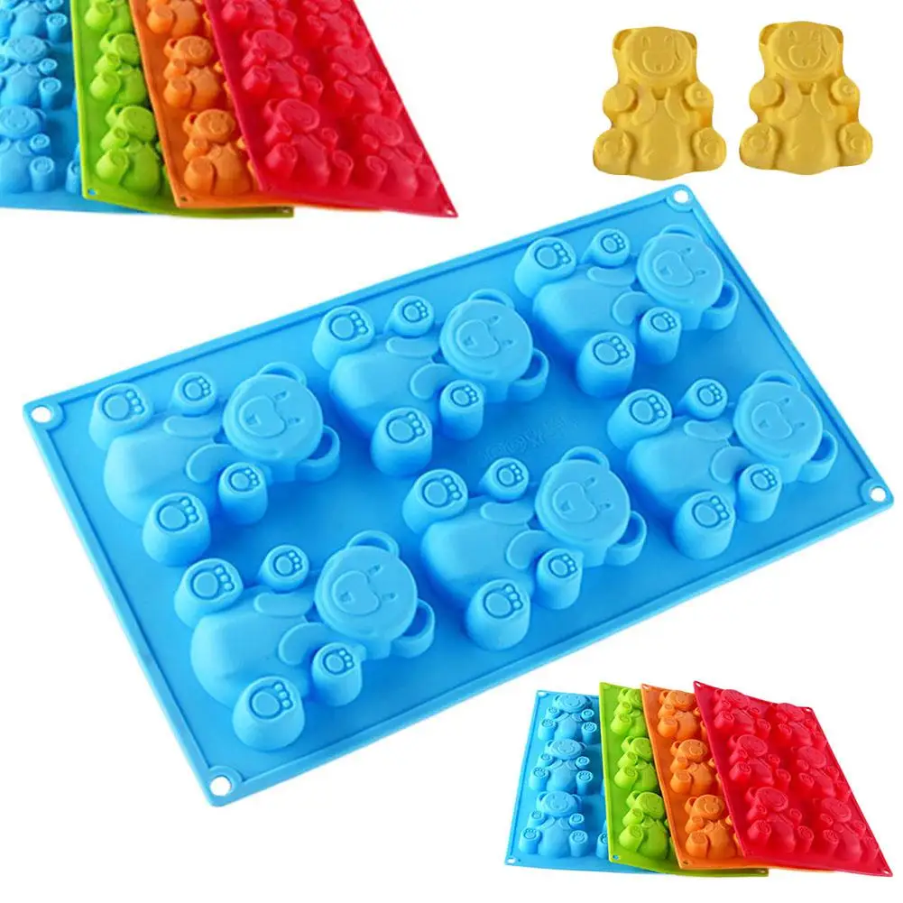

6 Cavities Cartoon Bear Silicone Mold DIY Cake Mold Chocolate Mold Fondant Molds Cookie Molds Cake Decoration Tool Kitchen Tools