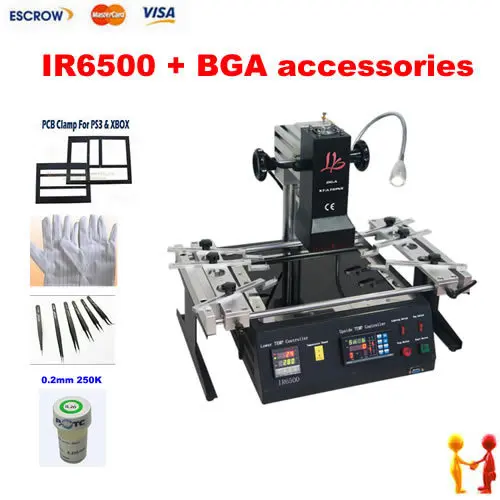 Infrared BGA Rework machine LY IR6500. IR Rework System.Infrared soldering station with BGA accessories Infrared BGA Rework machine LY IR6500. IR Rework System.Infrared soldering station with BGA accessories
