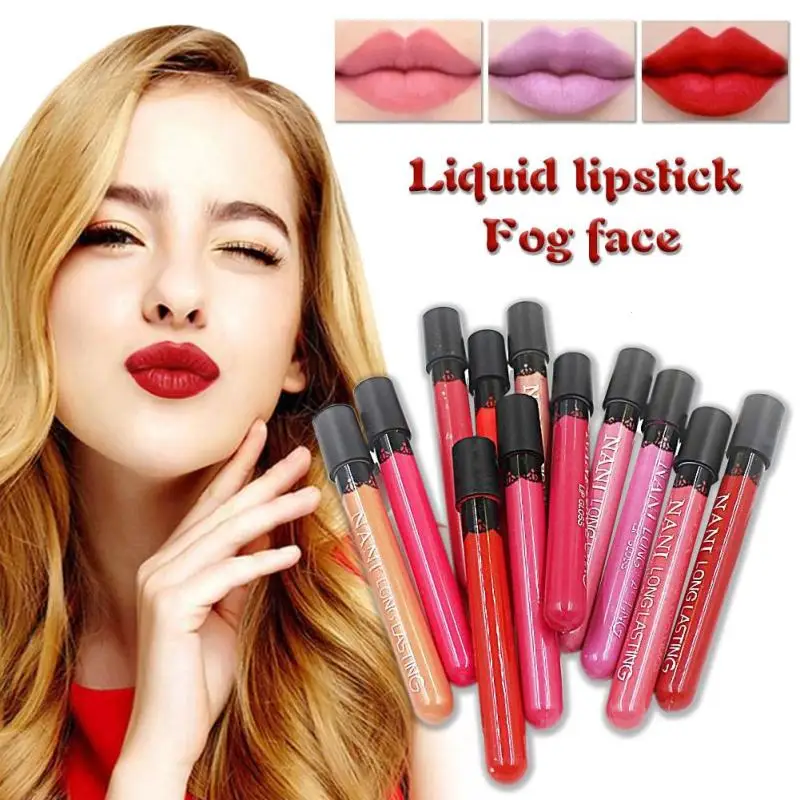 Buy Matte Lipsticks Liquid Lip Gloss Makeup Maquiagem