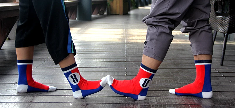 Спички в военно-морском стиле с якорем мужские чесаные хлопчатобумажные забавные носки для влюбленных два размера(5 пар/лот