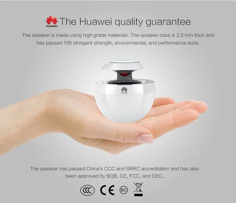 Huawei Little Swan Портативный беспроводной Bluetooth динамик AM08 CSR Hands-Free Touch управление Музыкальные динамики объемный динамик