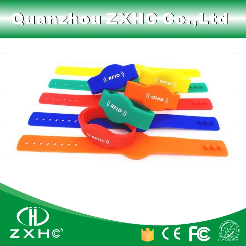 

(3pcs/lot) 13.56MHz M1 S50 Waterproof Wristbands RFID Bracelets in Kindergarten and Access Control