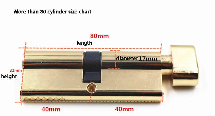 Дверные замки, замки безопасности, цилиндры, более 70 мм, 80 мм, для 35-50 мм, толщина, дверной замок для дома, медный сердечник, цилиндры замка