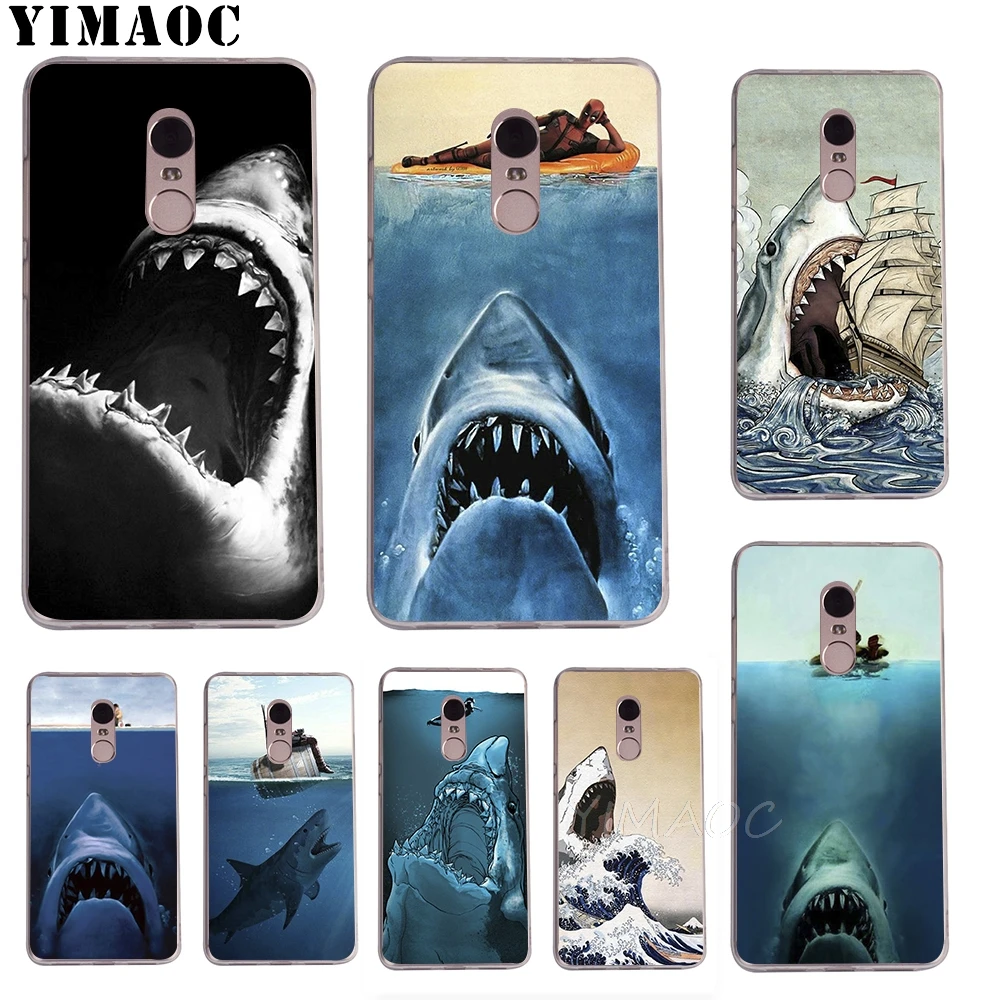 YIMAOC Deadpool и sharksSoft TPU чехол для Xiaomi Redmi 6 4X 5A 4A S2 Note 4 5 Pro Plus Mi 8 9 SE A2 A1 MiX 2S MAX 3 |