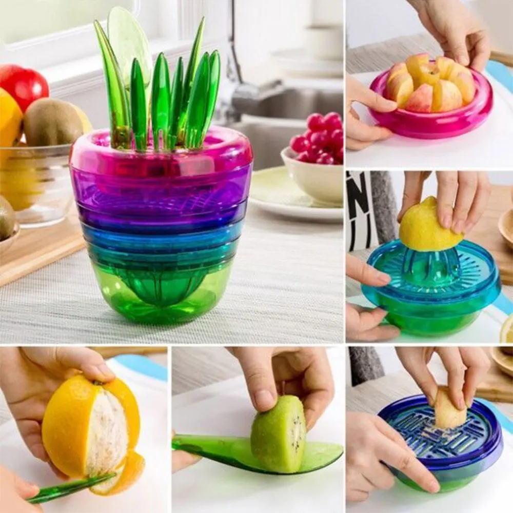  Hot Multifunctional Fruit Plant Hot Sales Vegetable and Fruit Tool Slicer Peeler Juicer All In One Fruit Vegetable Kitchen Tools 