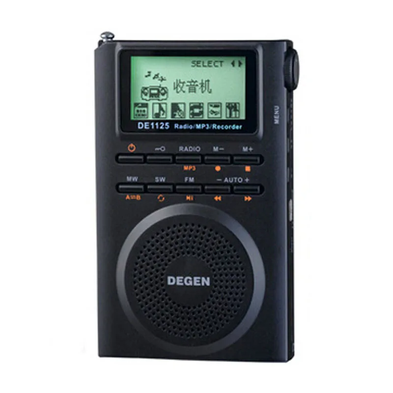 DEGEN DE1125H цифровой радиоприемник FM стерео MW SW AM 4 Гб MP3 Электронная книга радиоприемник D2976A
