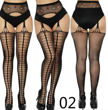 

Shengrenmei 2019 HOT Women Sexy Lingerie Stockings Garter Belt Fishnet Tights Transparent Pantyhose Thigh High Cheap Stockings